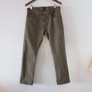 POLO RALPH LAUREN 34x30 The Varick khaki green slim straight jeans